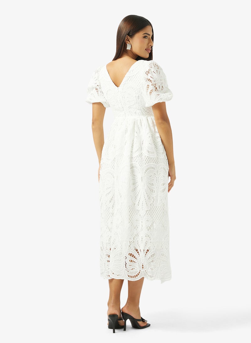ELLA Lace Dress With Back Detail - Image 2